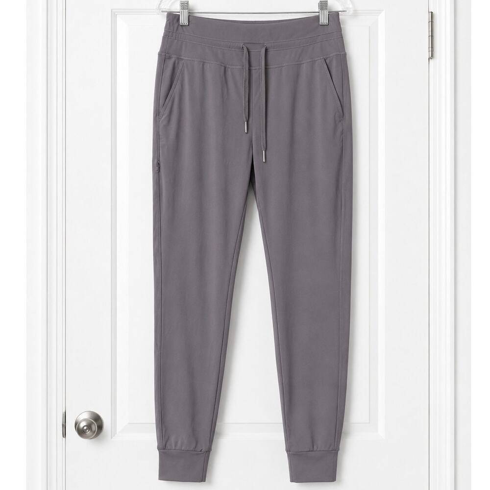 Halara Women’s High Rise Jogger Pants Gray Purple Size Large Stretch Athletic